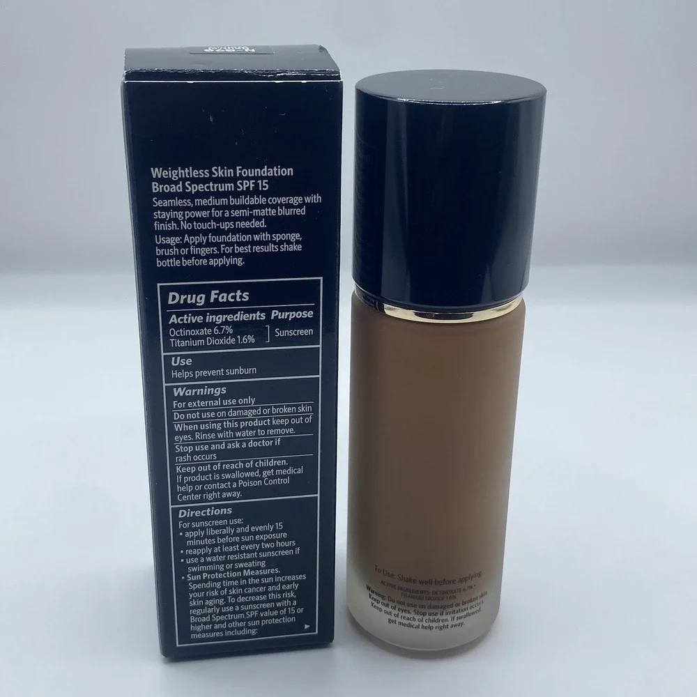 Bobbi Brown Weightless Skin Foundation SPF15 N-090 Neutral Walnut 30ml Full Size